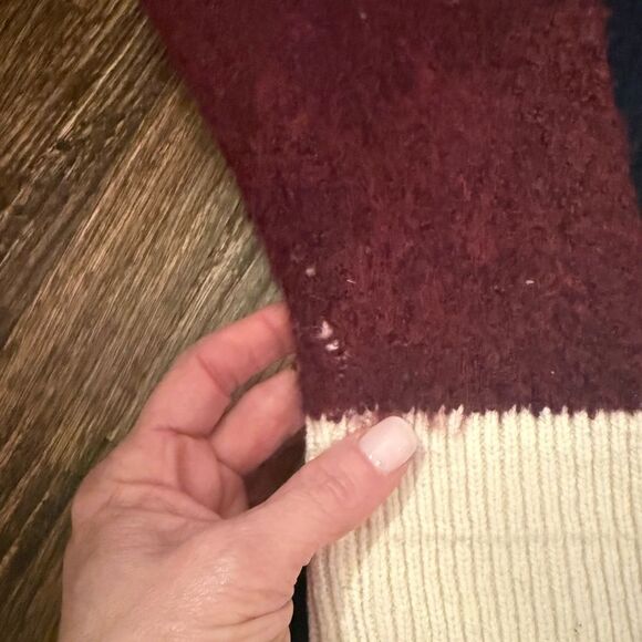 Ba&sh Benji Colorblock Knit Wool Blend Pullover Medium ⭐️read description-DD4 - Picture 7 of 15